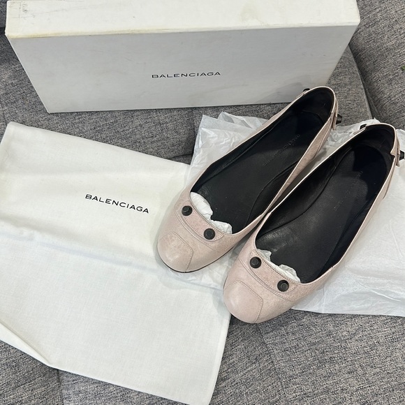 Balenciaga Shoes - Balenciaga Arena Ballet Shoes Boise De Rose